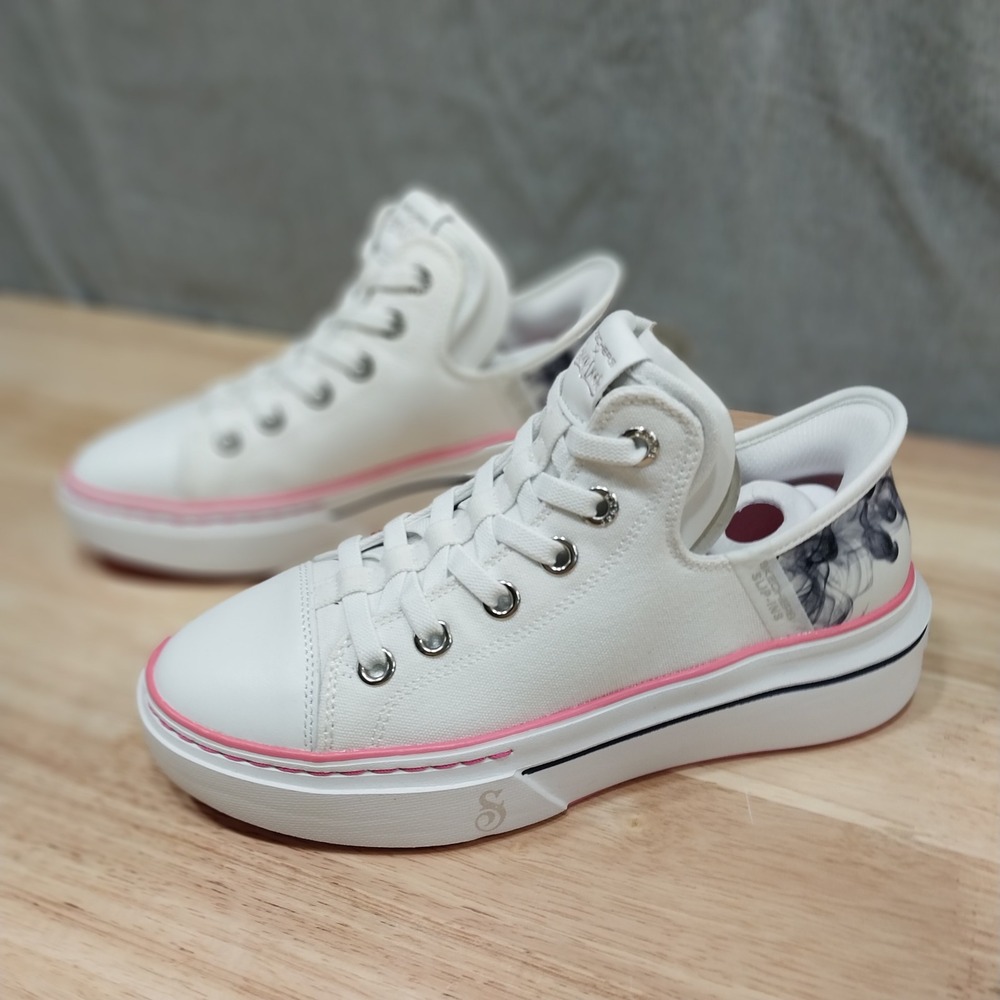 Skechers Sneakers Snoop Dogg One Boss Life Slip-Ins 6 White Pink Women - Picture 5 of 16